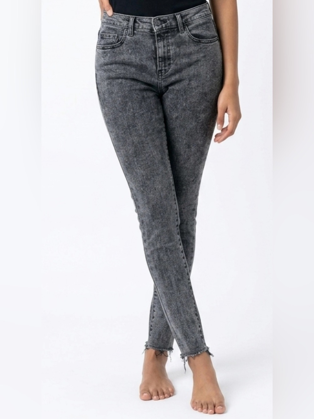 Levi's Black Acid-Wash Skinny Jeans